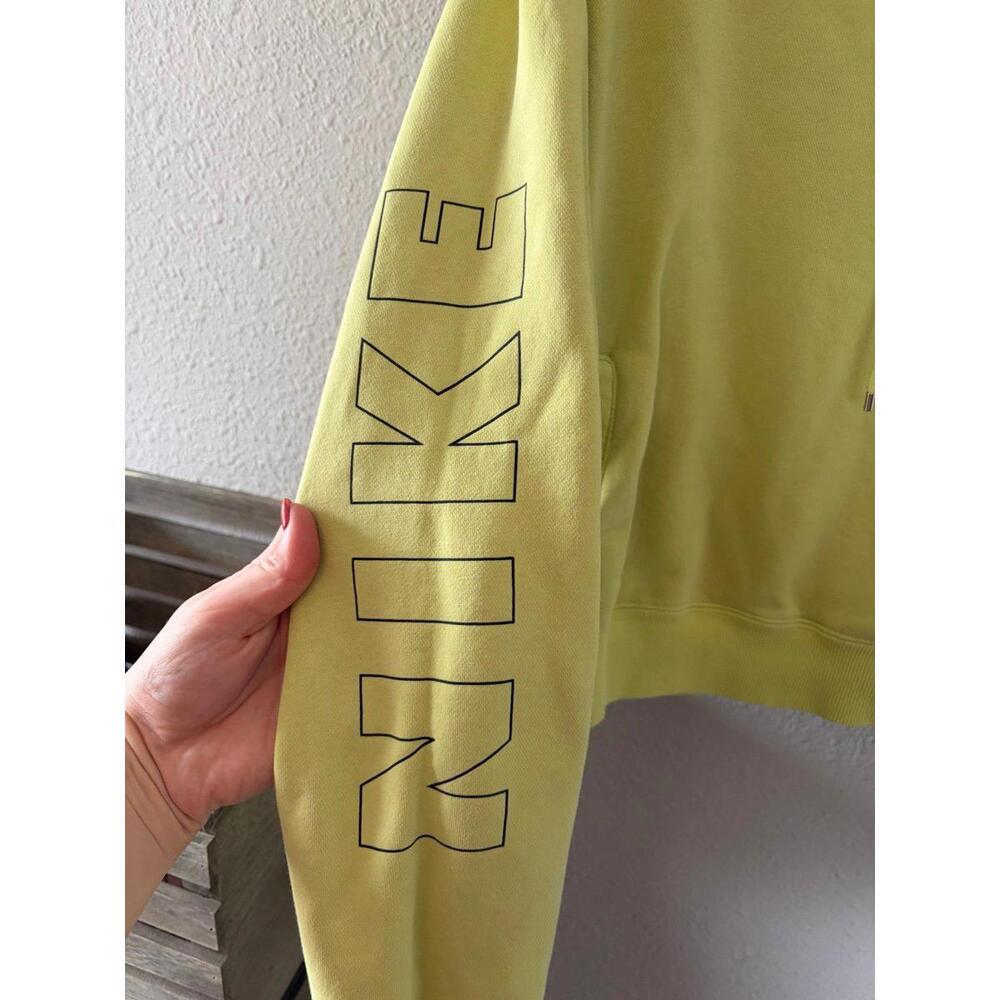Nike Air Yellow Cropped Hoodie size 1X. Better for XL/XXL - Picture 2 of 5